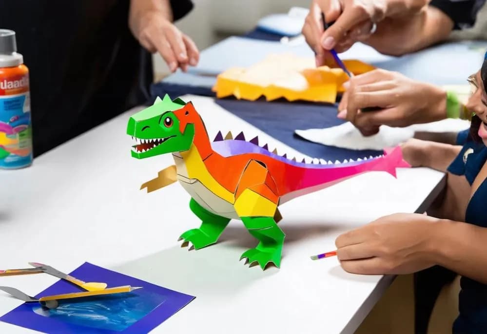 Prosty sposób na wykonanie dinozaura z kartonu dla kreatywnych dzieci